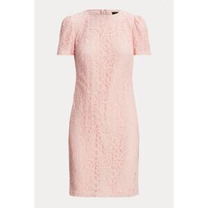 Lauren by Ralph Lauren Lace Puff-Sleeve Cocktail Dress, Women's Size 2